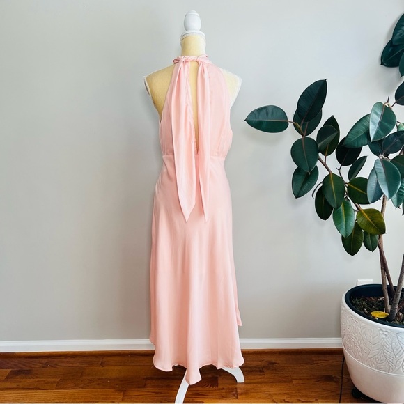Revolve Saints & Secrets peach halter midi dress - Picture 5 of 11